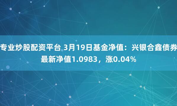 专业炒股配资平台 3月19日基金净值：兴银合鑫债券最新净值1.0983，涨0.04%