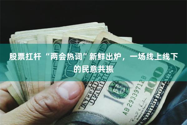 股票扛杆 “两会热词”新鲜出炉，一场线上线下的民意共振