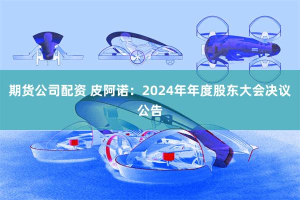 期货公司配资 皮阿诺：2024年年度股东大会决议公告