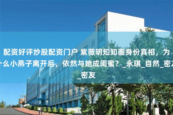 配资好评炒股配资门户 紫薇明知知画身份真相，为什么小燕子离开后，依然与她成闺蜜？_永琪_自然_密友