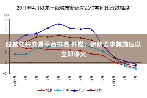 股票杠杆交易平台排名 外媒：伊朗要求美施压以立即停火